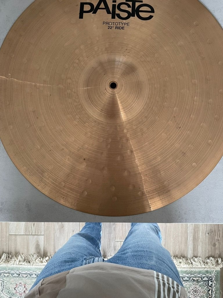Paiste prototype 22" ride 3263g, Ophalen of Verzenden, Gebruikt, Overige merken