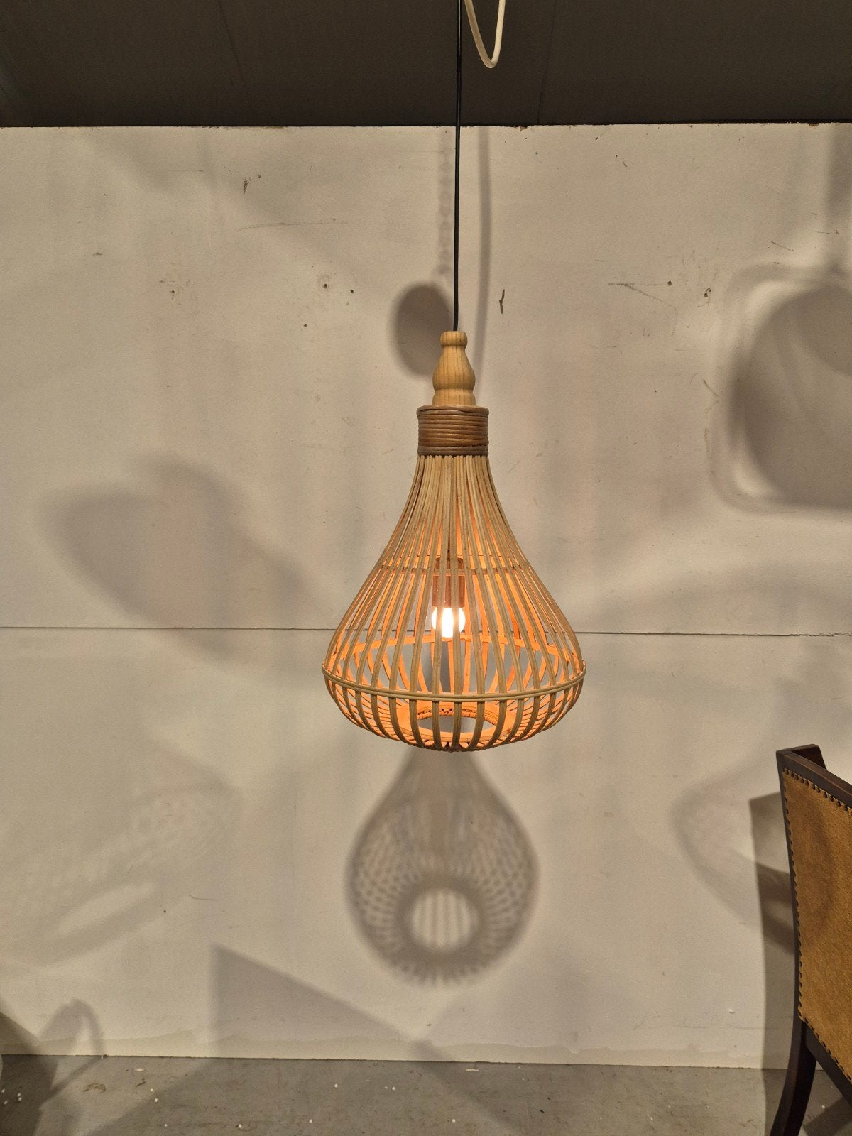 japandi stijl bamboe lamp, Ophalen of Verzenden, Onbekend, Onbekend, Onbekend