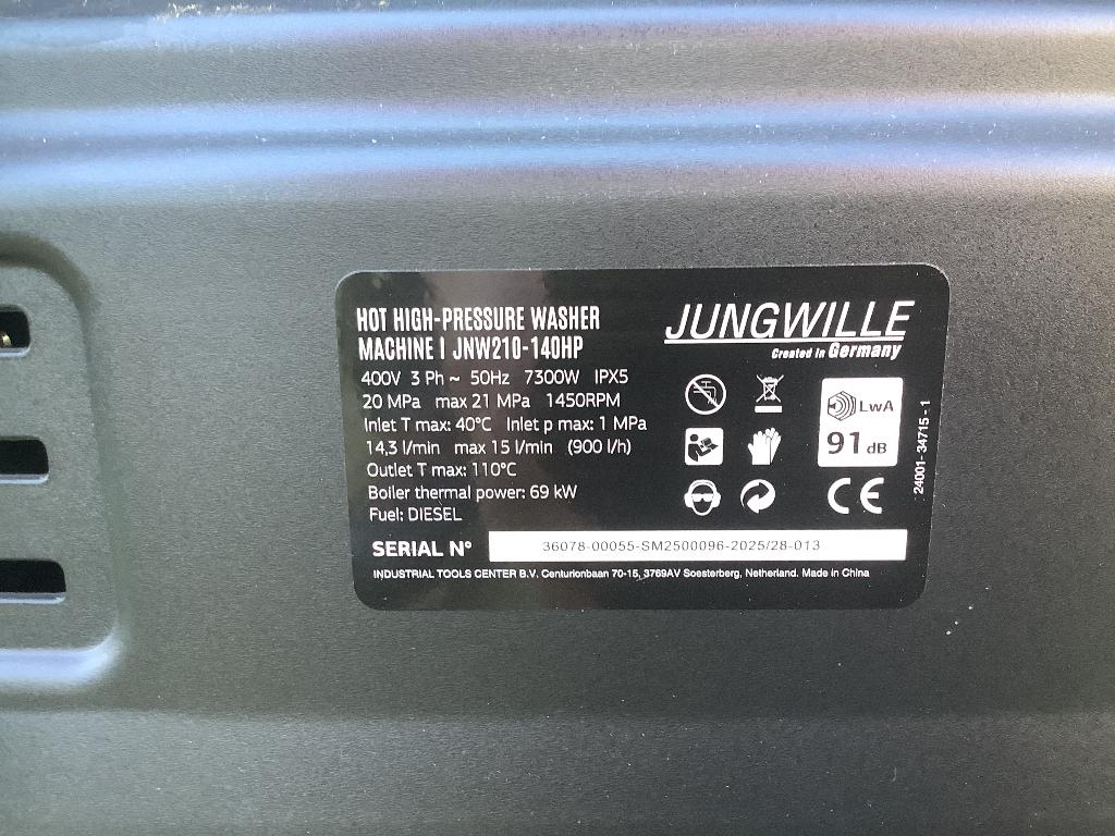 Stoomcleaner merk jungwille, Ophalen, Met autostop en -start, Nieuw, Jungwille