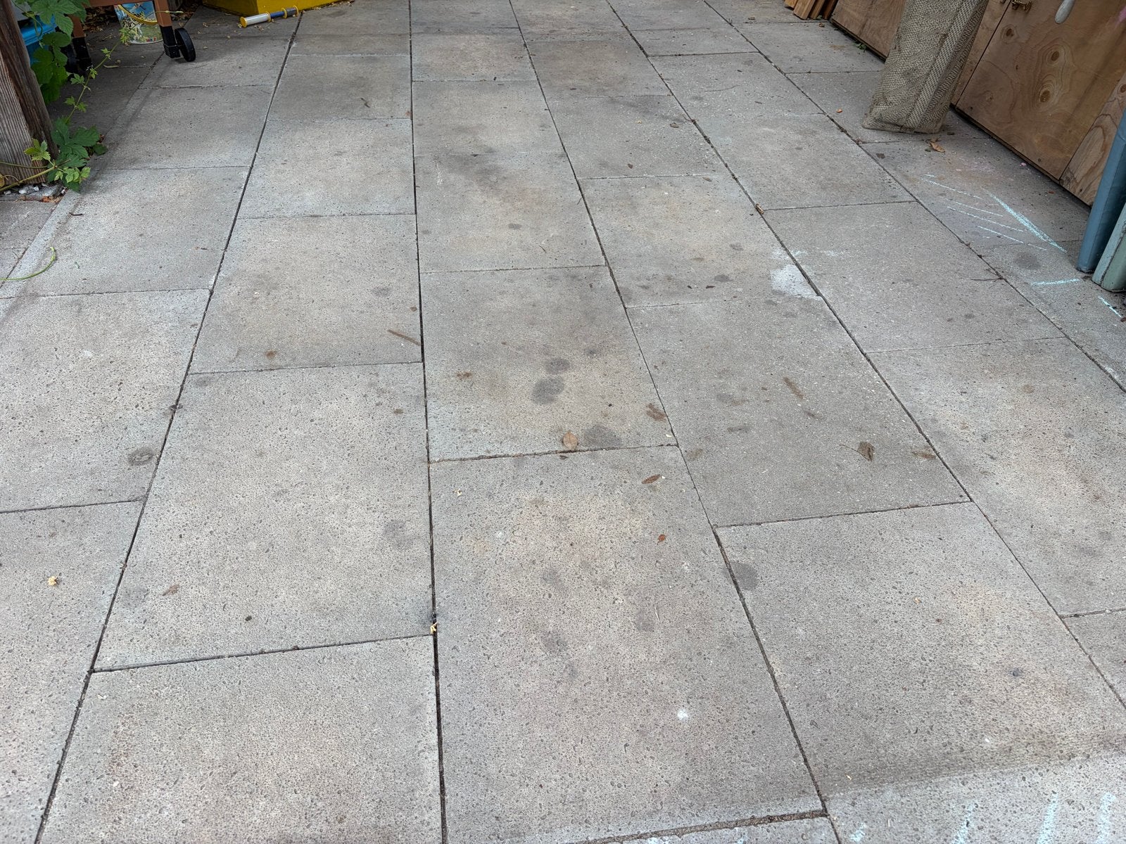 Gebruikte Oudhollandse betontegels 60x40x5cm grijs, Ophalen, Gebruikt, 40 tot 60 cm, Minder dan 5 m²