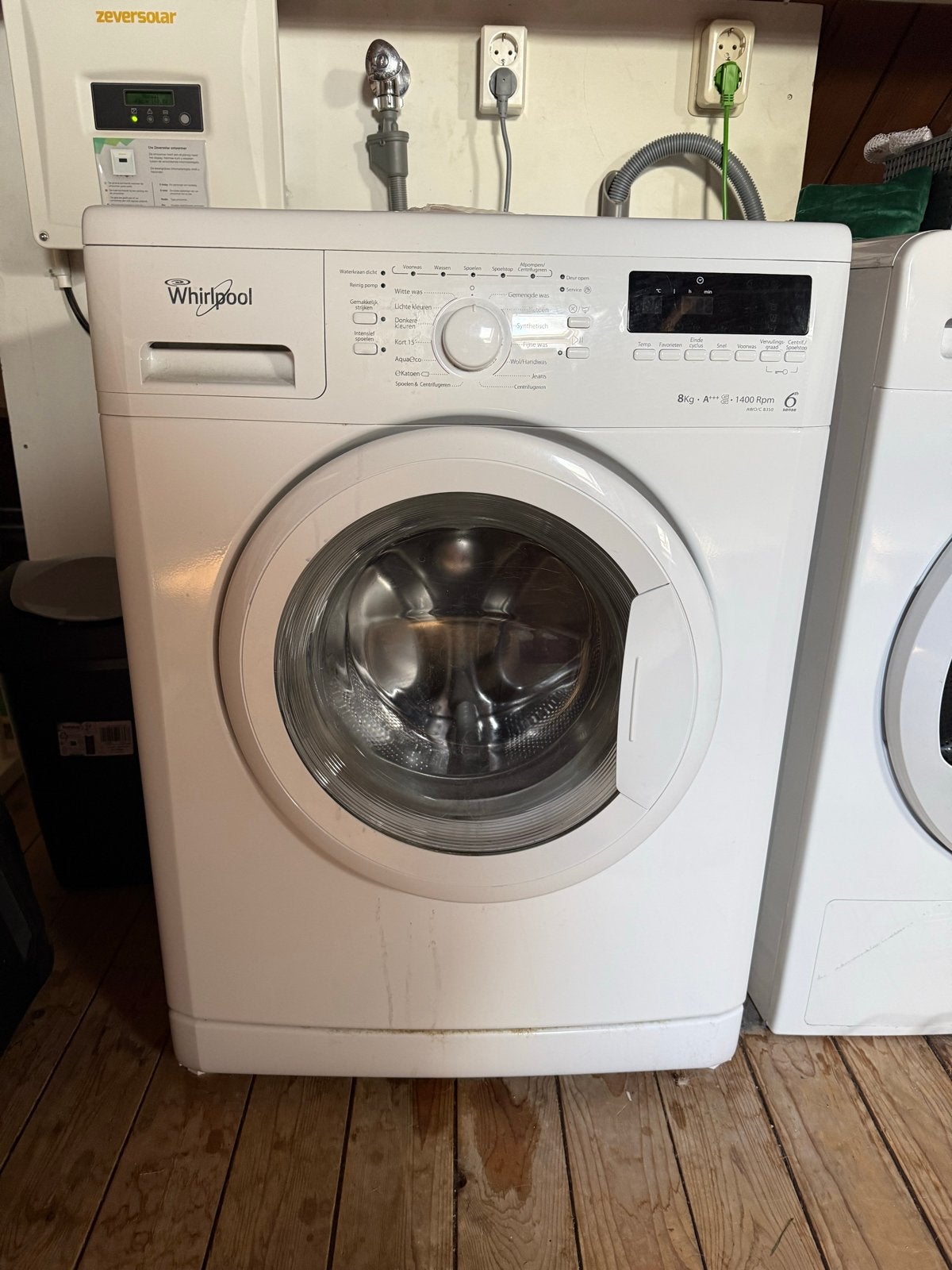 Whirlpool wasmachine 8kg - A+++ - 1400 toeren, Witgoed en Apparatuur, Ophalen, 1200 tot 1600 toeren, Gebruikt, 8 tot 10 kg