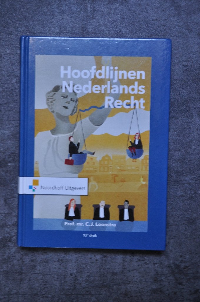 Hoofdlijnen Nederlands Recht, Zo goed als nieuw, Prof. mr. C.J. Loonstra, Alpha, HBO