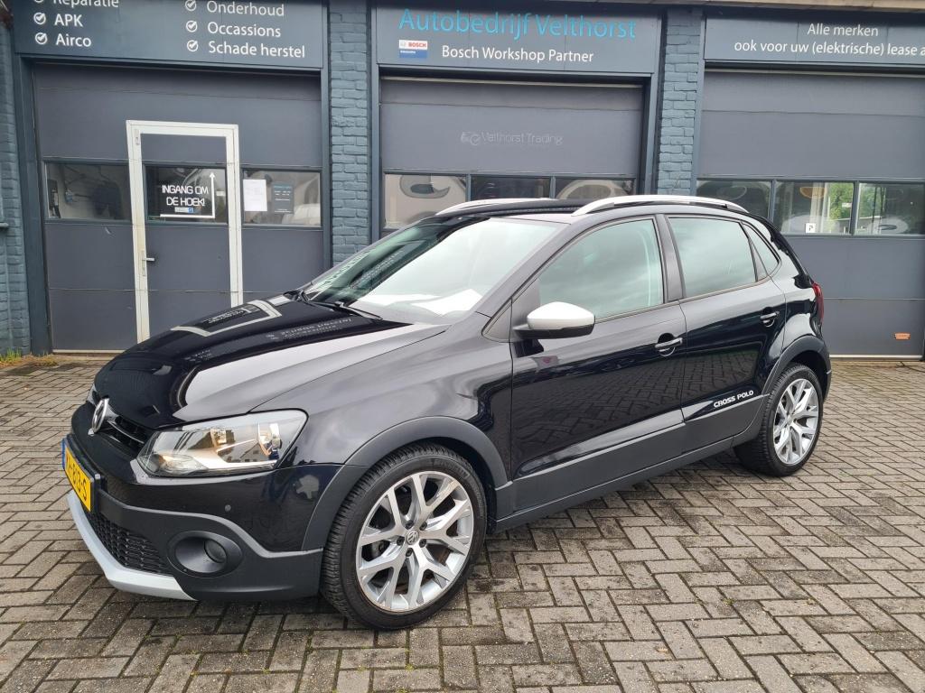 Volkswagen Polo 1.2 TSI Cross Automaat Carplay (bj 2016), Euro 6, 4 cilinders, Zwart, Origineel Nederlands