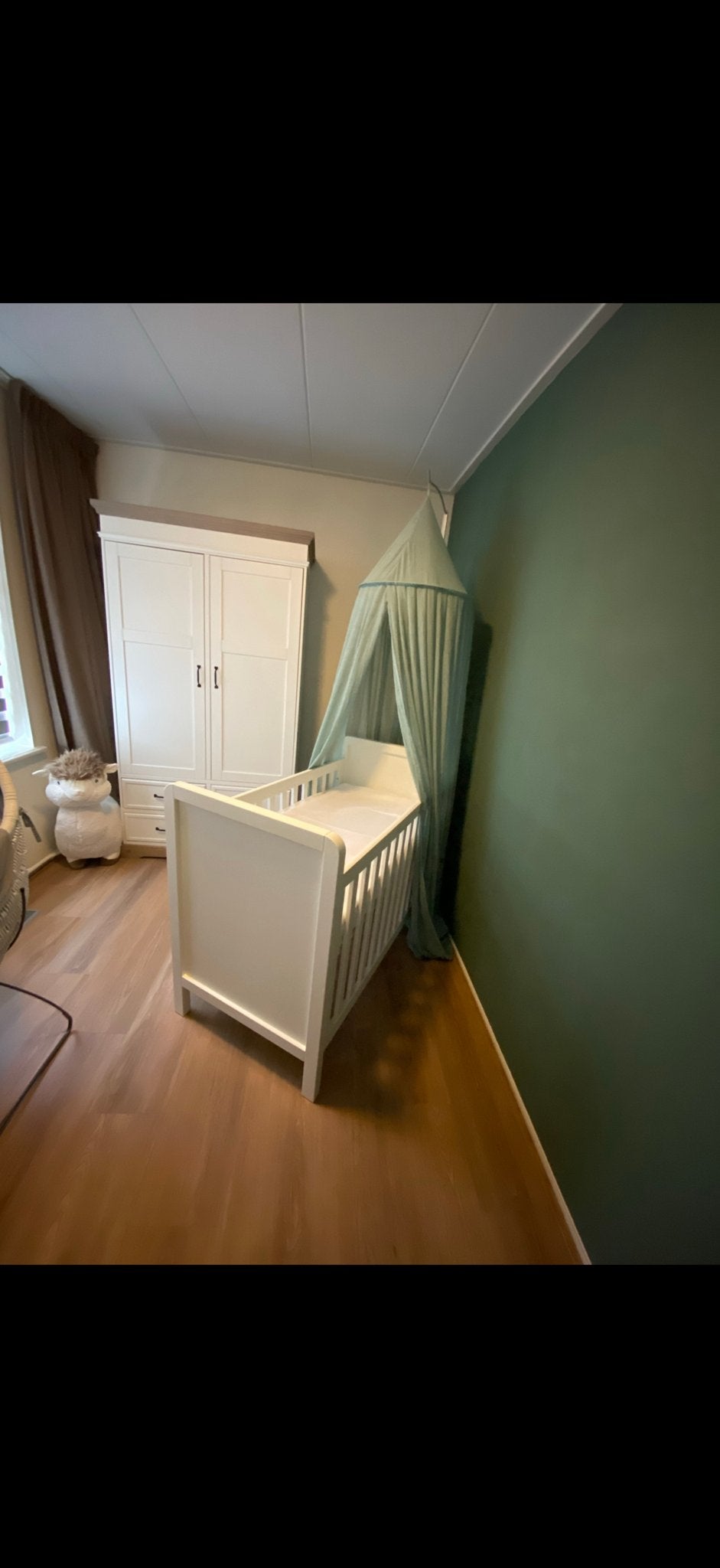 ledikant en commode met houten accenten, Ophalen, Kast, 50 tot 70 cm, 105 cm of meer
