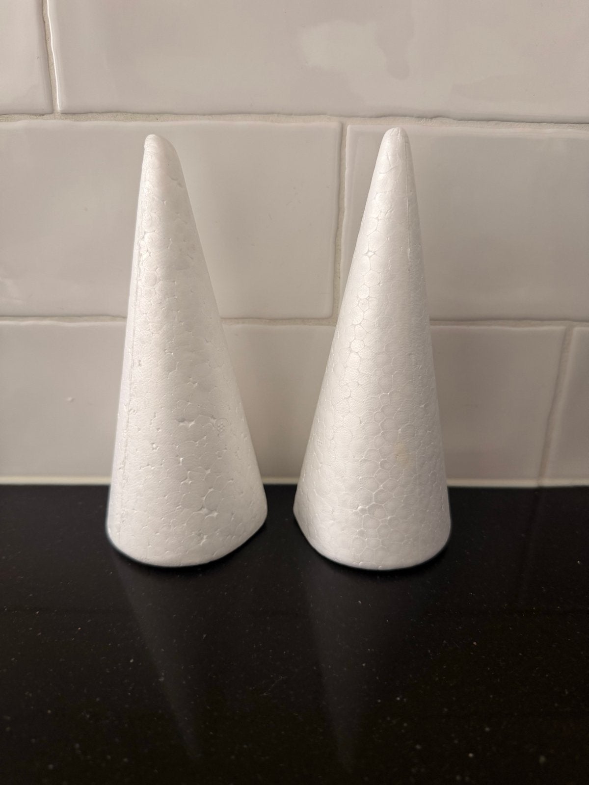 2 DIY Kerstboompjes van 15 cm voor Naald- en Wolvilten, Nieuw, Ophalen of Verzenden, Overige materialen, Kerstmis