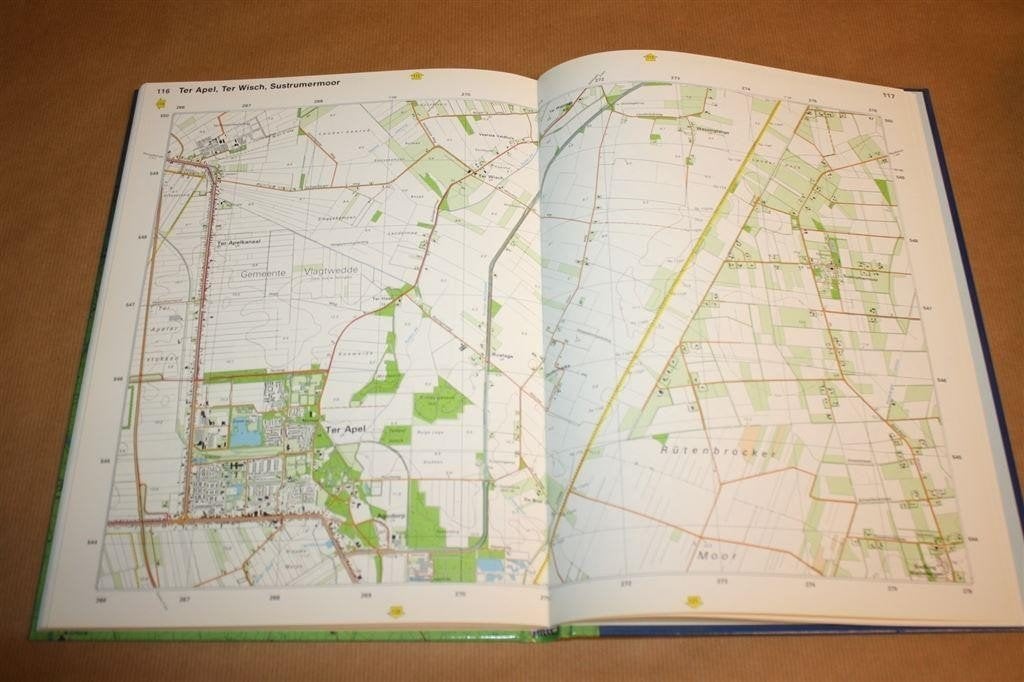 Grote provincie atlas. 1:25 000. Groningen., Ophalen of Verzenden, Gelezen