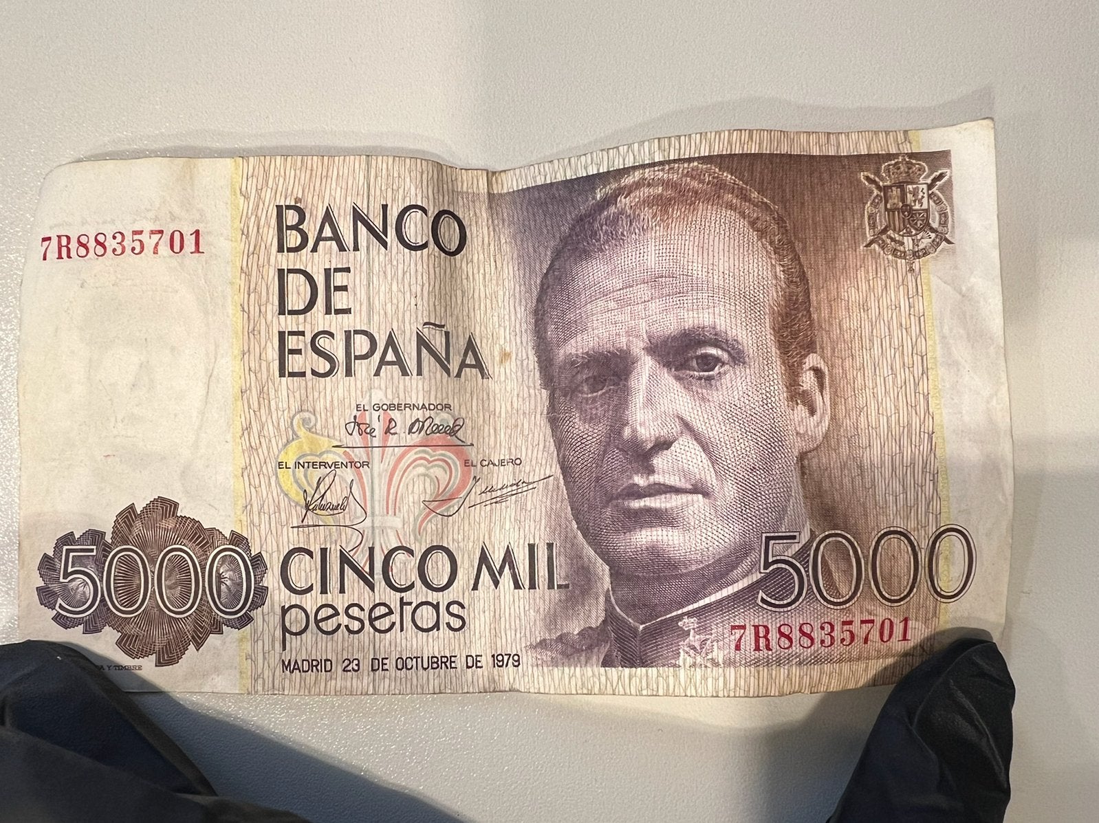 5000 Spaanse Peseta biljet uit 1979 - Juan Carlos I, Postzegels en Munten, Bankbiljetten | Europa | Eurobiljetten, Ophalen of Verzenden