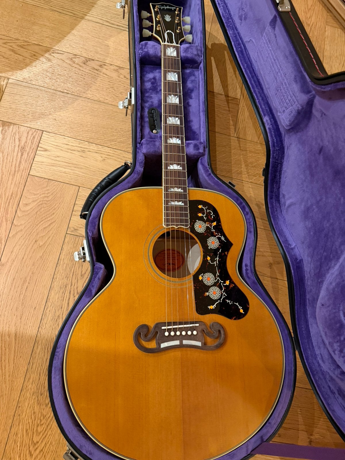 Epiphone 1957 SJ-200 Reissue Natural Inspired by Gibson, Epiphone, Ophalen of Verzenden, Zo goed als nieuw, Epiphone