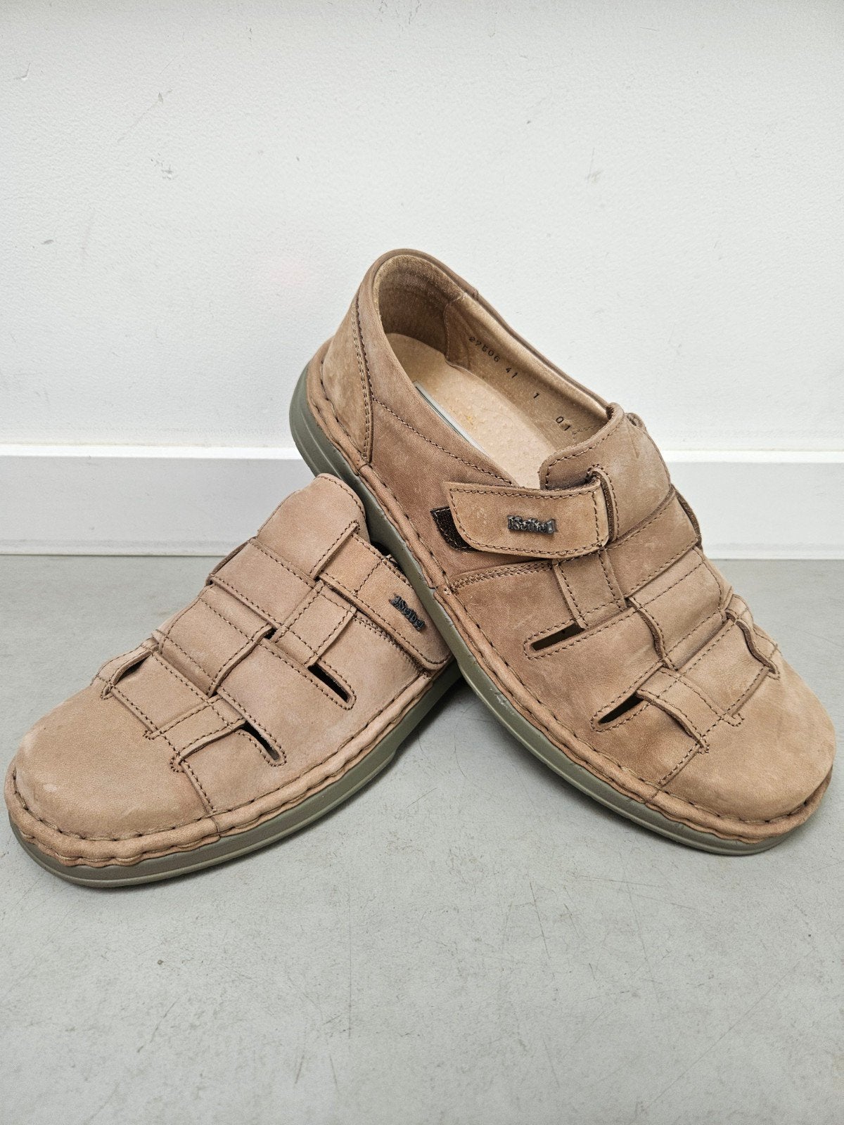 Josef Seibel lederen Herensandalen/Comfortschoenen Maat 41, Ophalen of Verzenden, Zo goed als nieuw