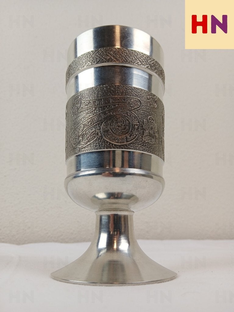 Mullingar Pewter Tinnen Beker / Goblet  Keltisch Motief, Ophalen of Verzenden