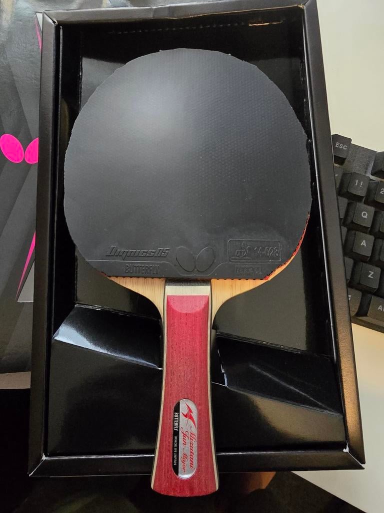 Butterfly MIZUTANIJUN MAJOR-FL met twee rubber, Sport en Fitness, Tafeltennis, Ophalen of Verzenden, Net, Batje(s) of Balletje(s)