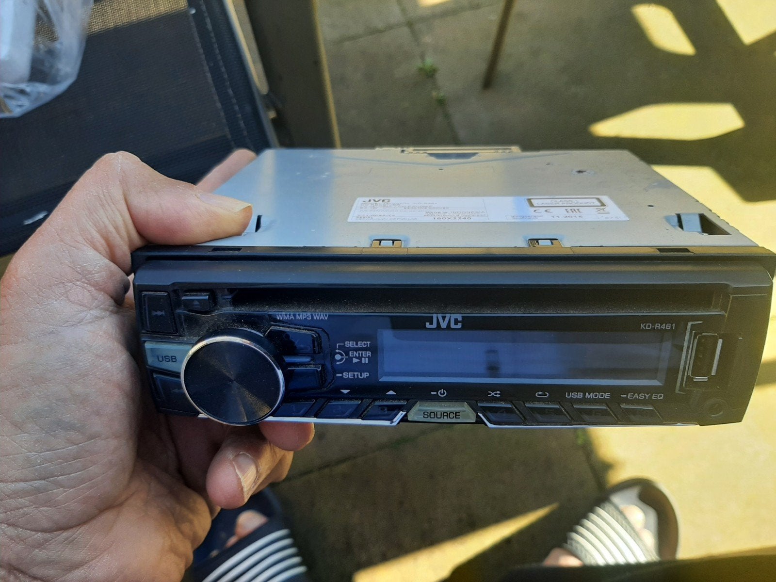 JVC Autoradio met USB en CD-speler, Ophalen of Verzenden, Gebruikt