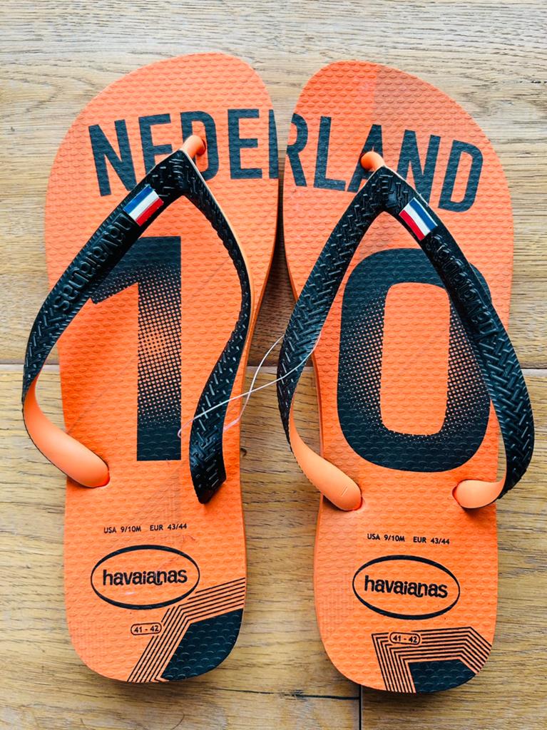 WK voetbal Havaianas, Kleding | Heren, Badmode en Zwemkleding, Ophalen, Overige maten, Oranje