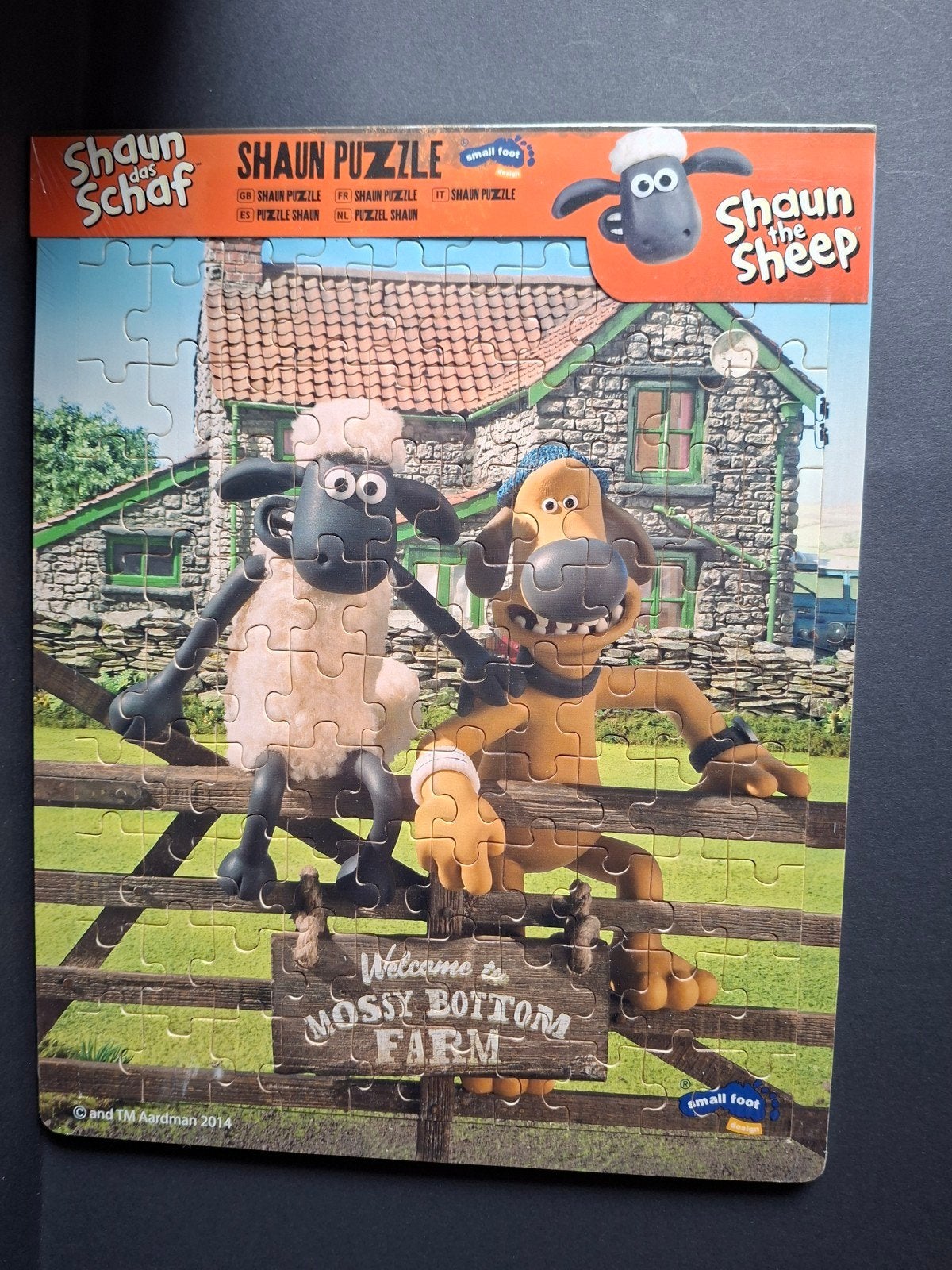Shaun the Sheep Aardman NIEUW Puzzle Puzzel Small Foot, Ophalen of Verzenden, Meer dan 50 stukjes, Nieuw, Van hout