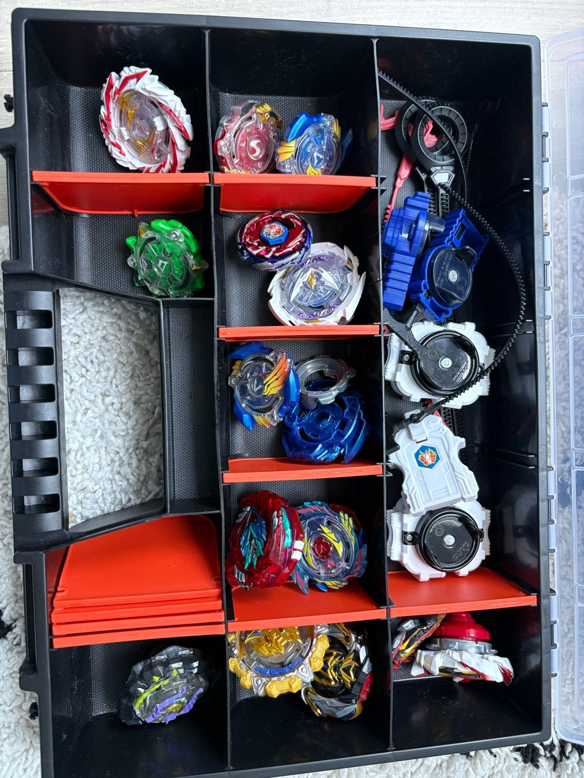 Beyblade collectie o.a Valtryek en Devolos met 2 stations, Ophalen, Gebruikt, Jongen of Meisje