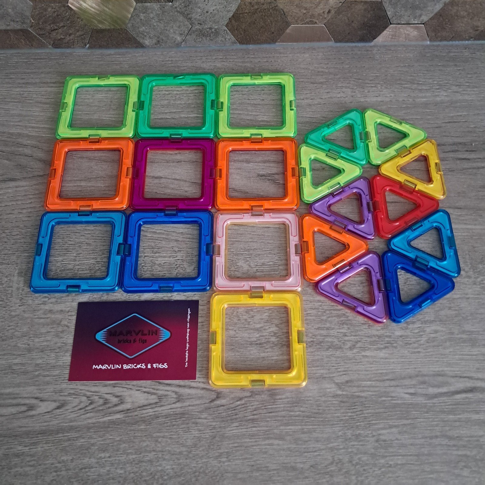 "Magformers" magnetisch constructiespeelgoed - 20 onderdelen, Overige merken, Magformers GmbH, Ophalen of Verzenden, Zo goed als nieuw