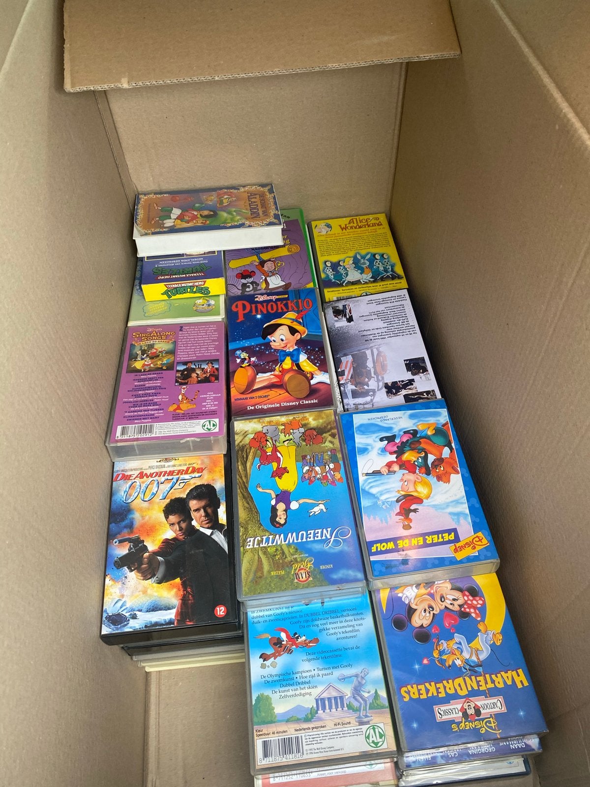 Grote collectie VHS-banden: Disney, kinderfilms en meer, Ophalen, Nederlands ondertiteld, Gebruikt, Alle leeftijden
