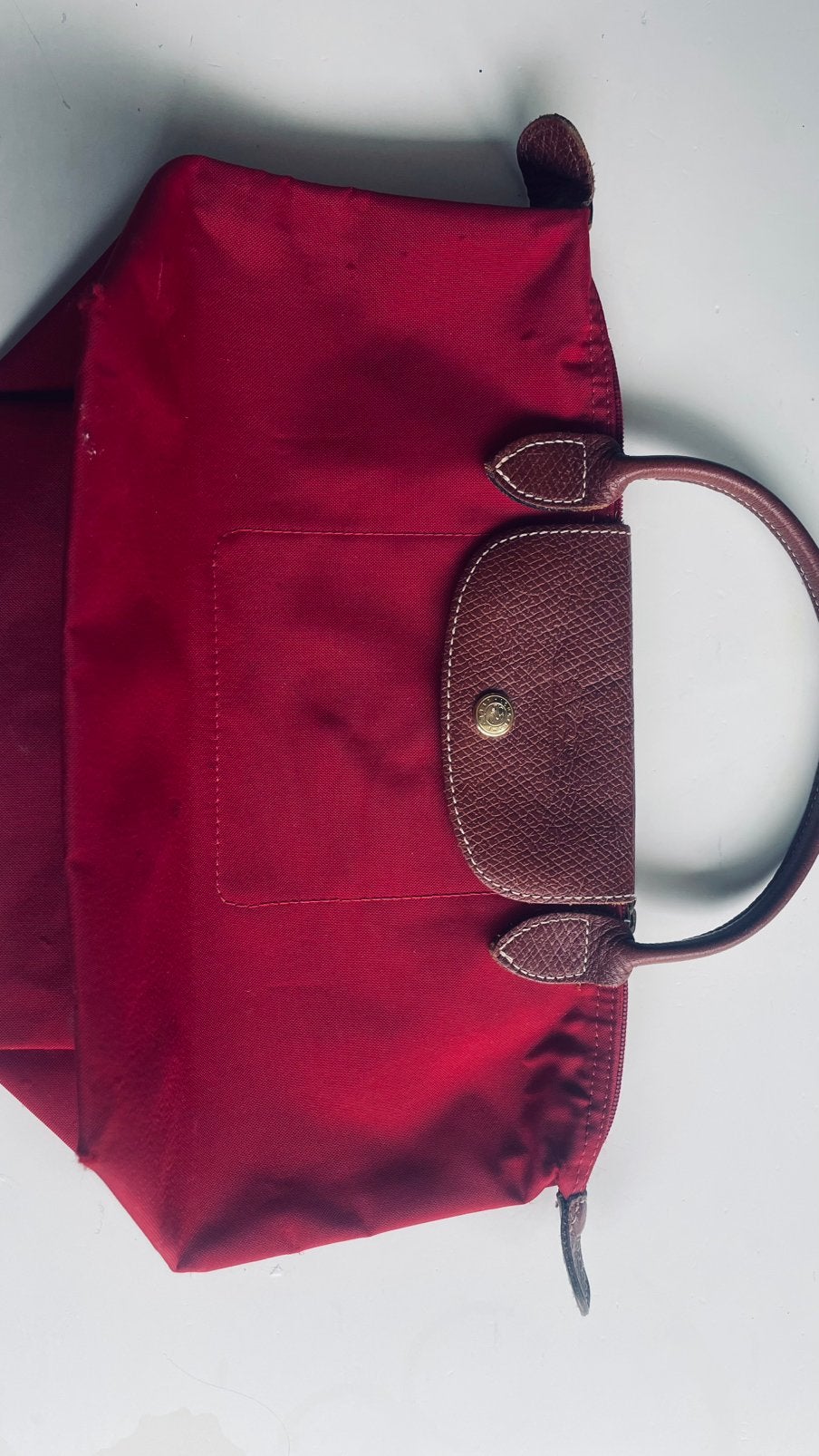 Te koop: tas, longchamp, rood, size M, Sieraden, Tassen en Uiterlijk, Tassen | Damestassen, Ophalen of Verzenden, Zo goed als nieuw