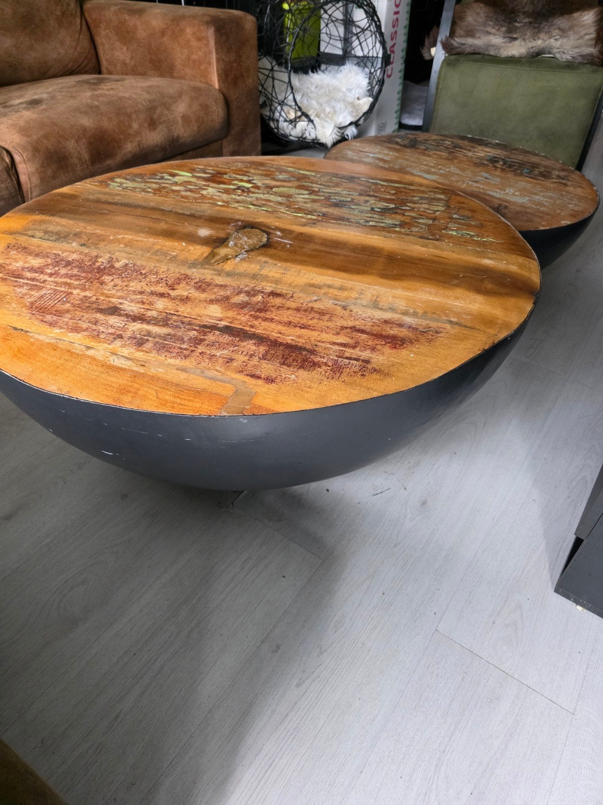 2 mooie salontafel  vandaag ophalen  voor 50.00, Ophalen, Gebruikt, 50 tot 100 cm, Rond