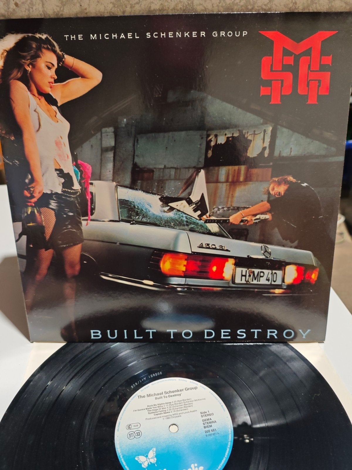 The Michael Schenker Group - built to destroy, Ophalen of Verzenden, Zo goed als nieuw, Overige formaten, Poprock