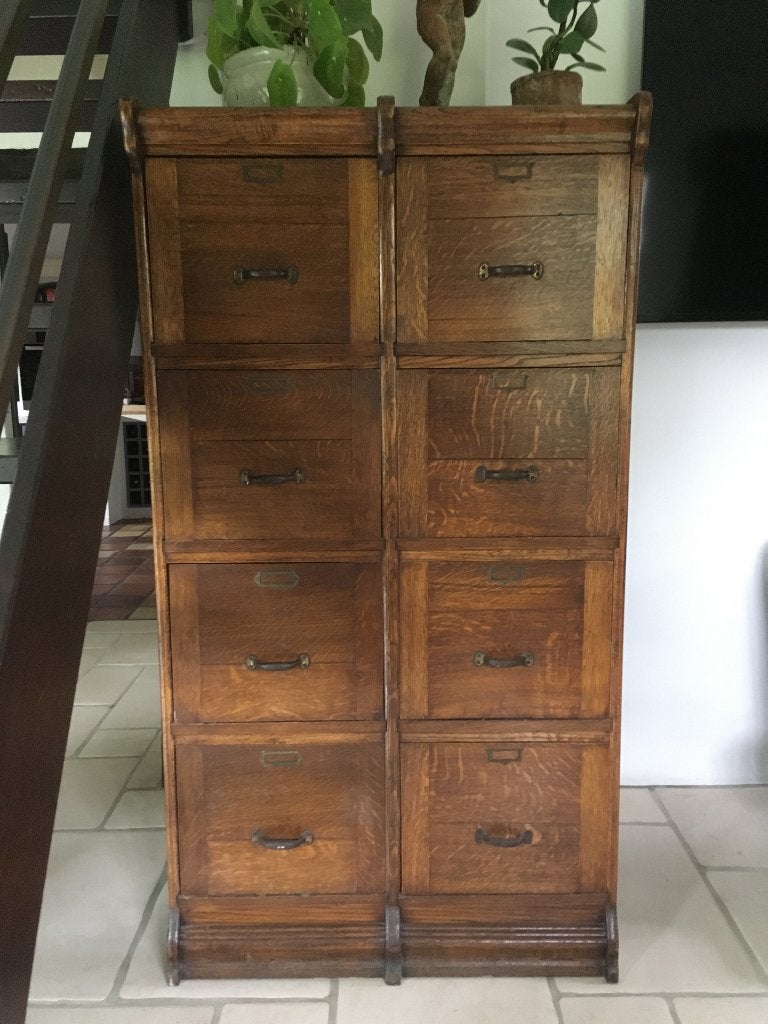 Zeldzame dubbele antiek eiken Notariskast !!!, Antiek en Kunst, Antiek | Meubels | Kasten, Ophalen