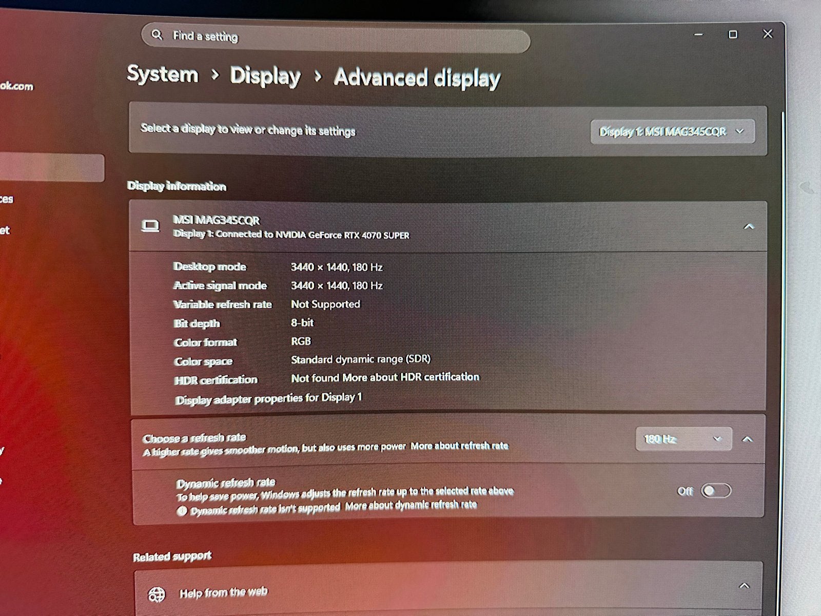 MSI MAG 342CQR E2 - 34 inch - 3440 x 1440 (UWQHD) 1ms 180hz, Curved, VA, Minder dan 1 ms, Zo goed als nieuw