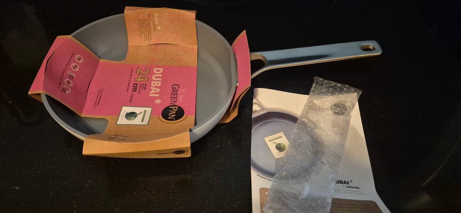 Nieuwe GreenPan Dubai koekenpan 24 cm - PFAS-vrij, Nieuw, Ophalen of Verzenden, GreenPan, Antiaanbaklaag