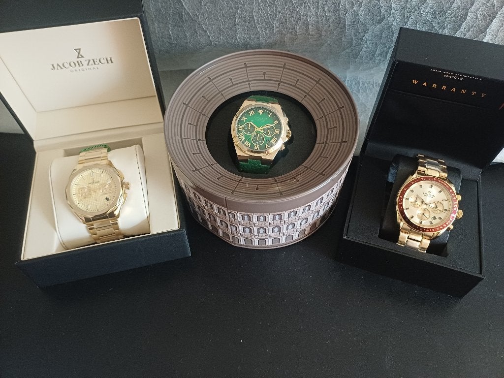 Heren horloge Titanio Augustus Gold Jacob Zech  Alpha Sierra, Sieraden, Tassen en Uiterlijk, Horloges | Heren, Nieuw, Polshorloge