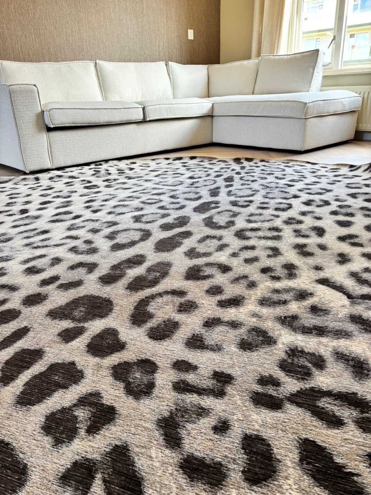 Floorpassion panter vloerkleed, Huis en Inrichting, Stoffering | Tapijten en Kleden, Ophalen, Panter print, Rond, 200 cm of meer