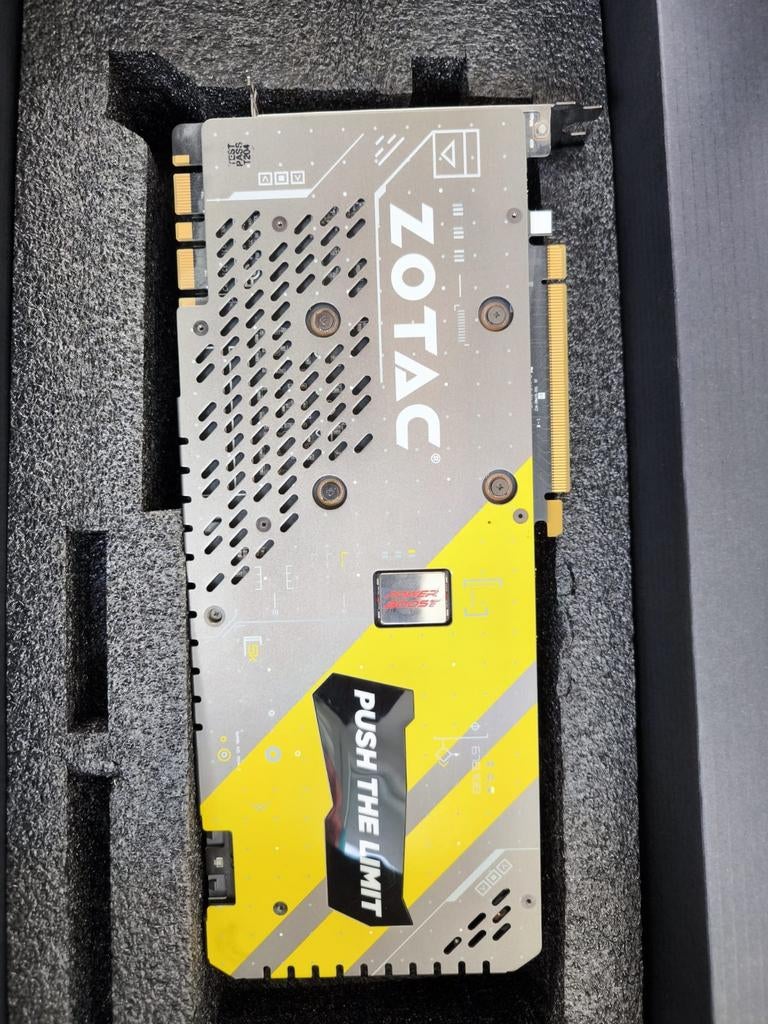ZOTAC GeForce GTX 1080 AMP! Extreme 8GB GDDR5X Videokaart, Computers en Software, Videokaarten, Ophalen, PCI-Express 3, Gebruikt