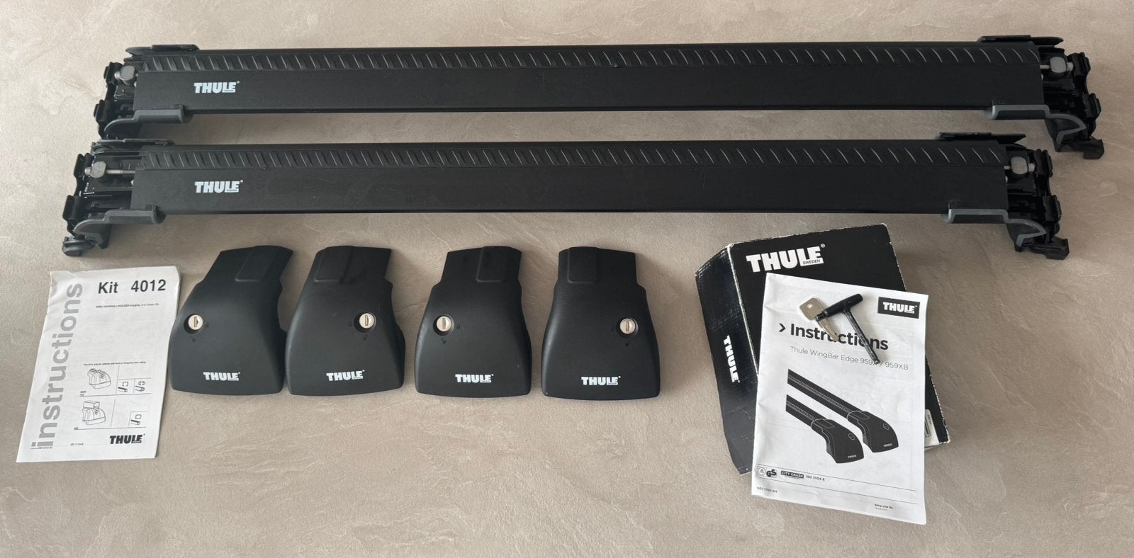 Thule WingBar Edge stangen met dakdragerset en met Kit, Auto diversen, Dakdragers, Ophalen, Zo goed als nieuw