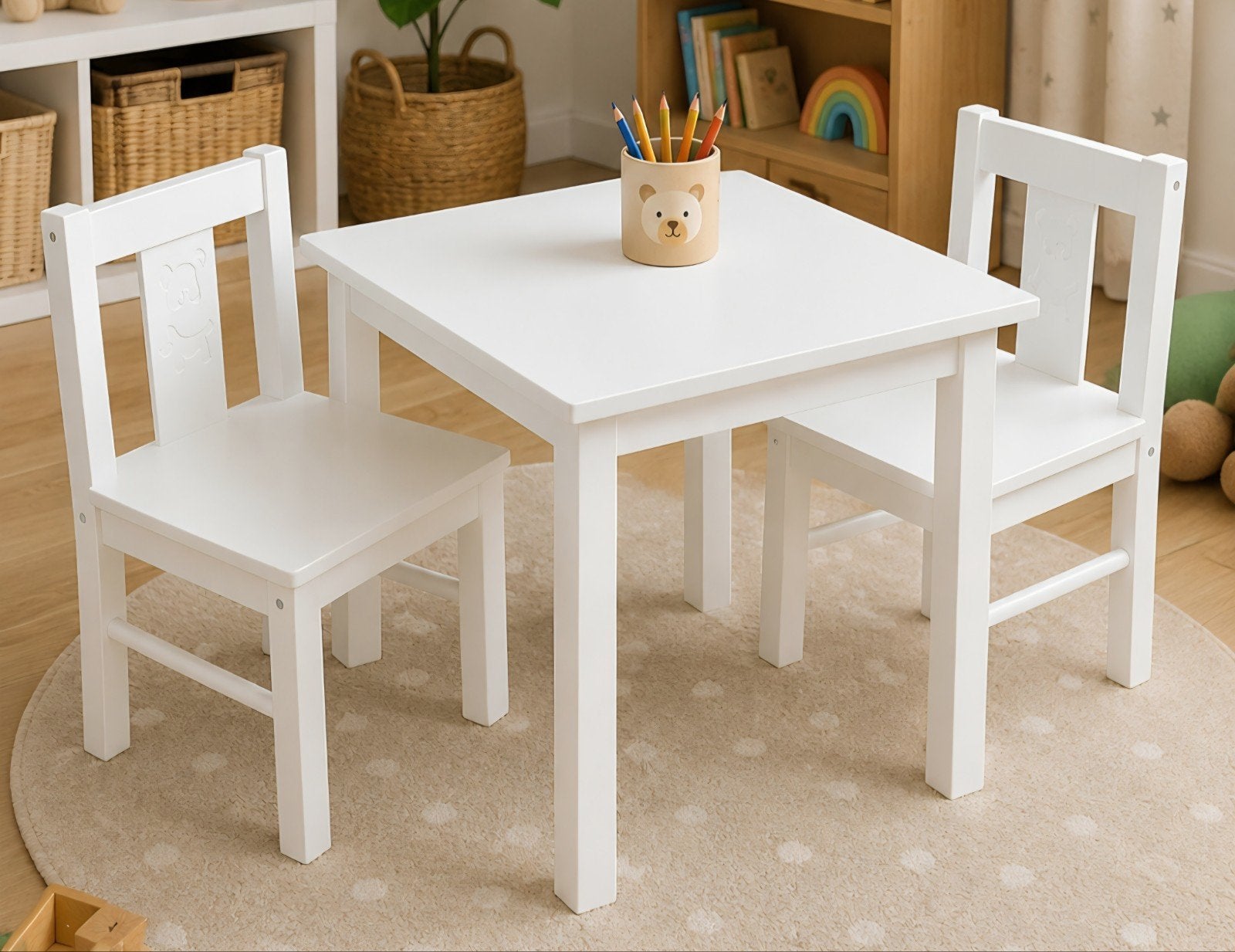 IKEA KRITTER kinderstoelen en tafel, Ophalen of Verzenden
