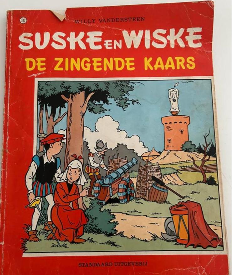 Suske en Wiske 167 - De Zingende Kaars, Eén stripboek, Ophalen of Verzenden, Gelezen