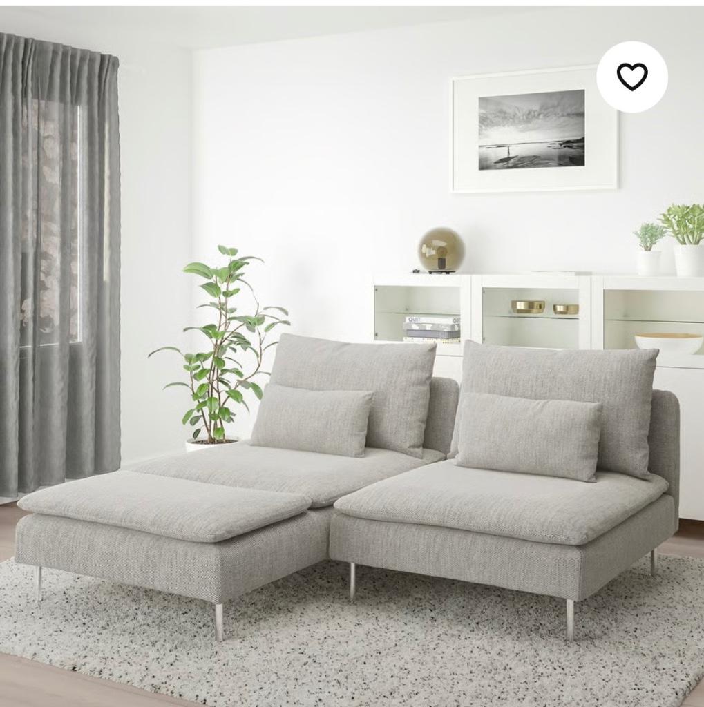 IKEA Söderhamn bank, Ophalen, Zo goed als nieuw, Tweepersoons, Hoekbank