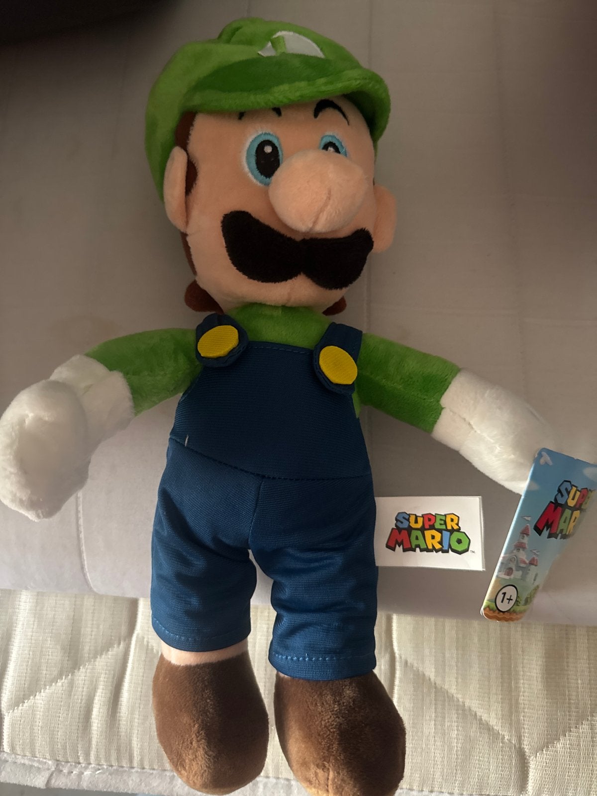 Super Mario Luigi knuffel - Nieuw met label, Groen, Overige typen, Nieuw, Ophalen of Verzenden