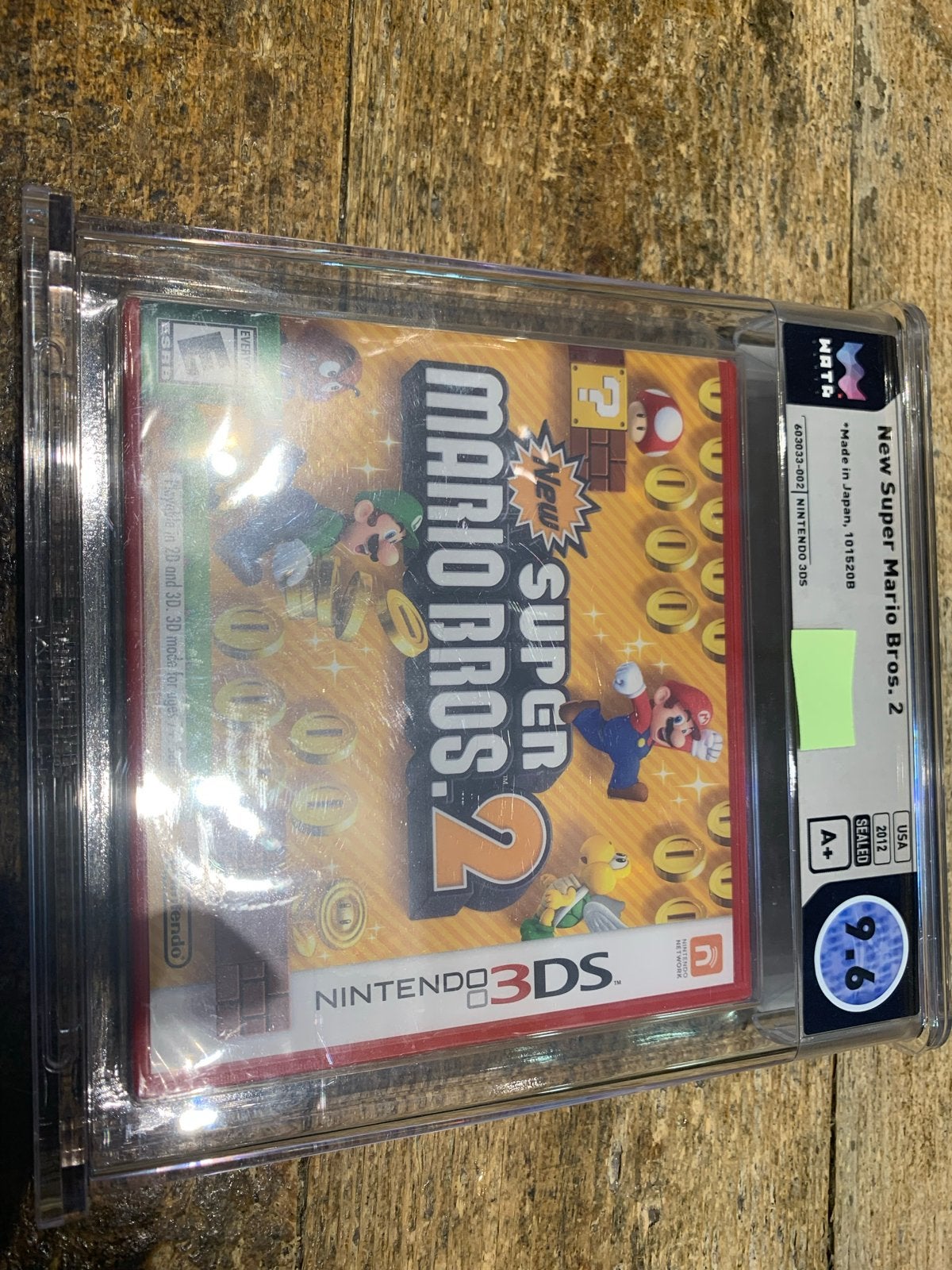 New Super Mario Bros. 2 (Nintendo 3DS) WATA Graded 9.6 A+, Online, 1 speler, Nieuw, Ophalen of Verzenden