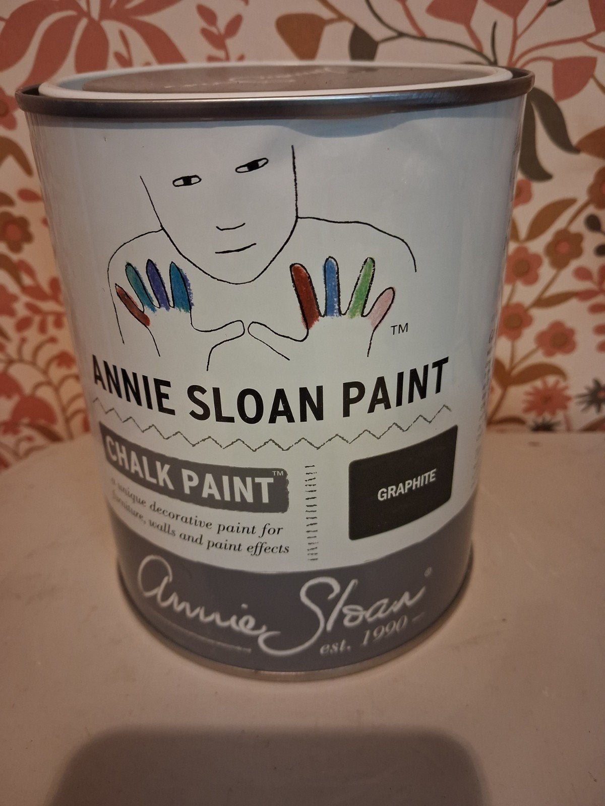 Annie Sloan Chalk Paint Graphite - Ongeopend 1 Liter, Nieuw, Ophalen of Verzenden, Verf, Grijs