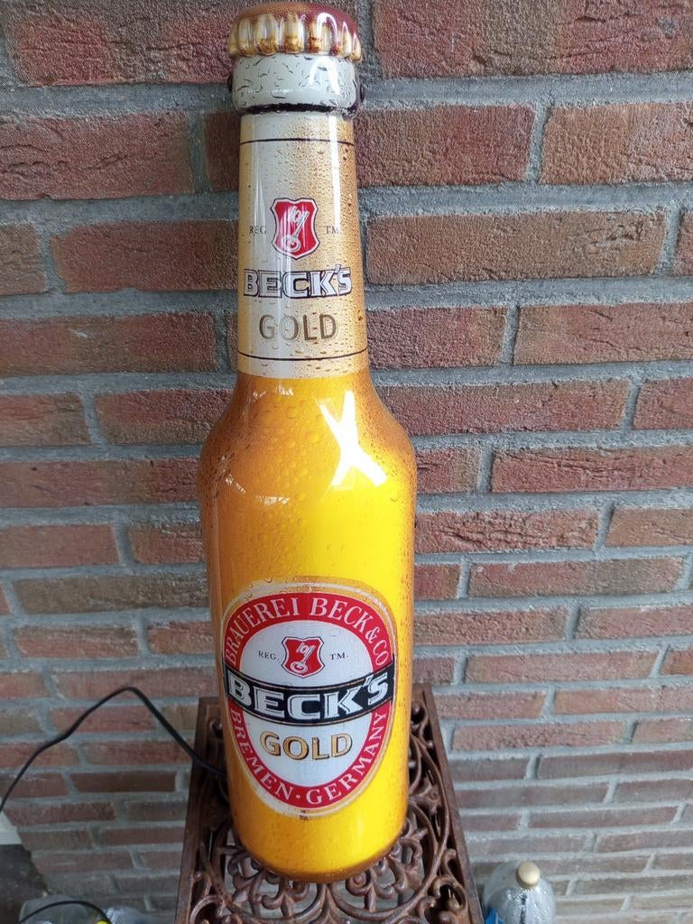 Beck's bier lichtreclame, Ophalen of Verzenden, Reclamebord, Plaat of Schild, Overige merken