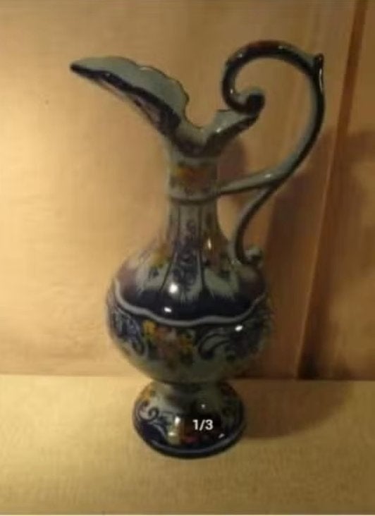 Prachtige Portugese Keramieke Kruik - 43cm, Antiek en Kunst, Ophalen of Verzenden