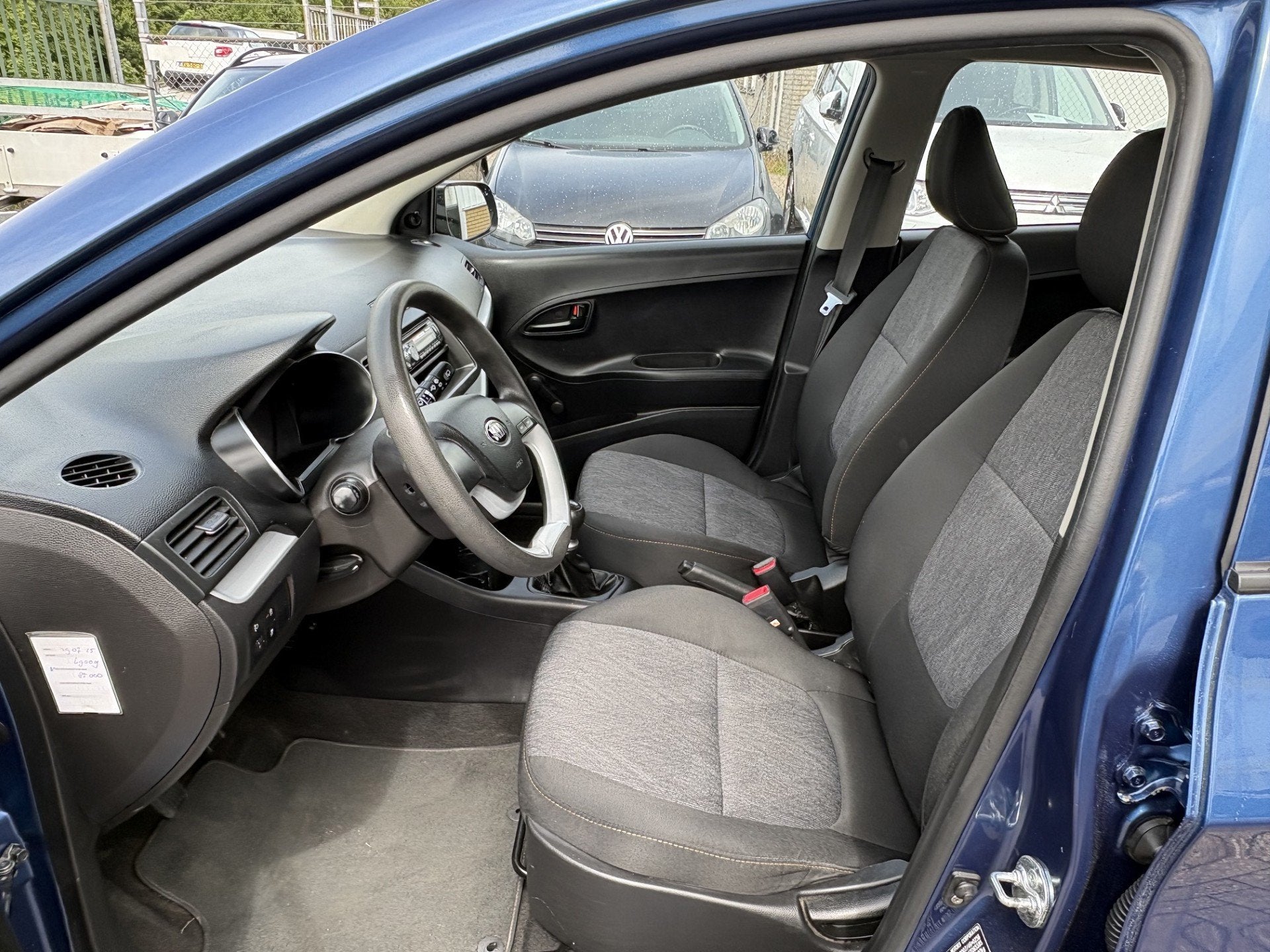 Kia Picanto 1.0 CVVT APK T/M 10-2-2027, Voorwielaandrijving, Stof, Gebruikt, Zwart