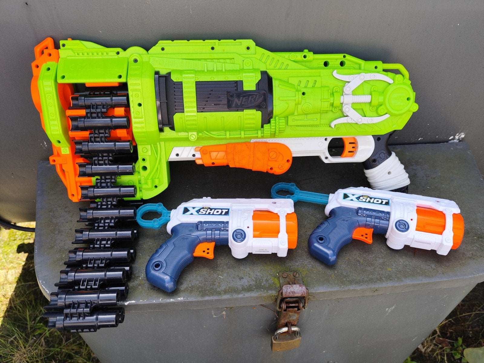 Grote Nerf en X-Shot Blaster Set - Speelgoedgeweren, Ophalen of Verzenden, Gebruikt, Jongen of Meisje