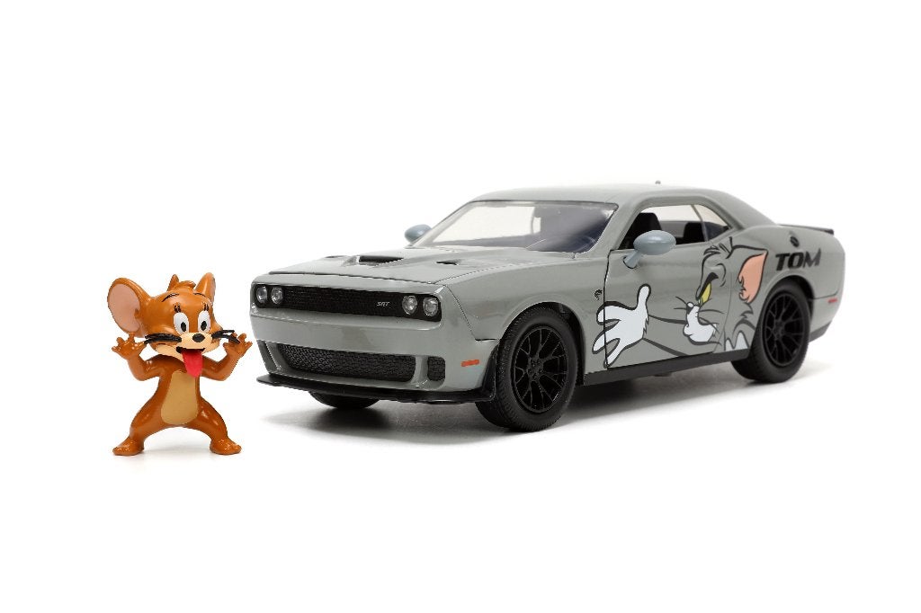 Tom & Jerry modelauto Dodge Challenger 1:24, Hobby en Vrije tijd, Modelauto's | 1:24, Ophalen of Verzenden, Nieuw, Auto, Jada