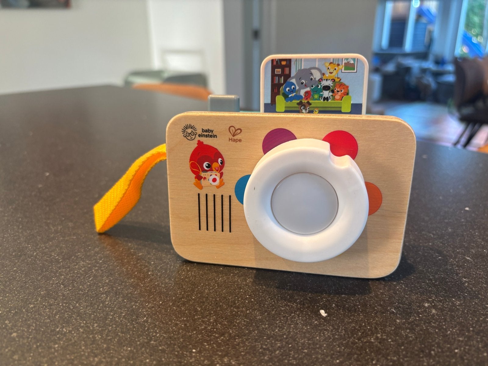 Baby Einstein Hape houten camera met licht en geluid, Ophalen of Verzenden, Zo goed als nieuw, Overige typen, Met licht