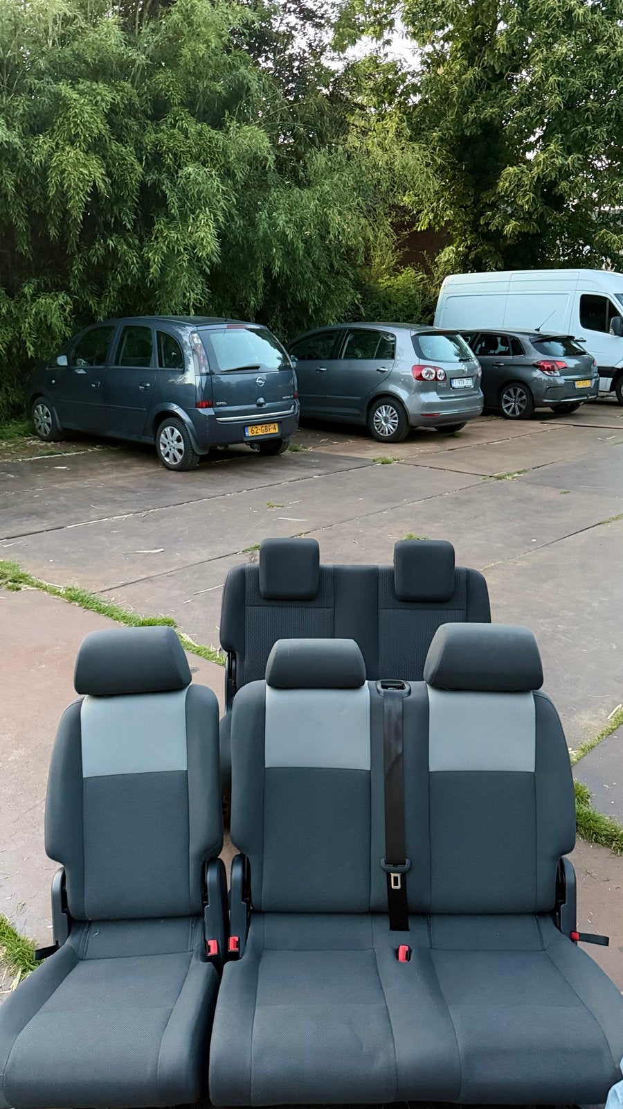 3-delige achterbank VW Caddy Maxi (2004-2020), Auto-onderdelen, Ophalen of Verzenden, Gebruikt, Volkswagen