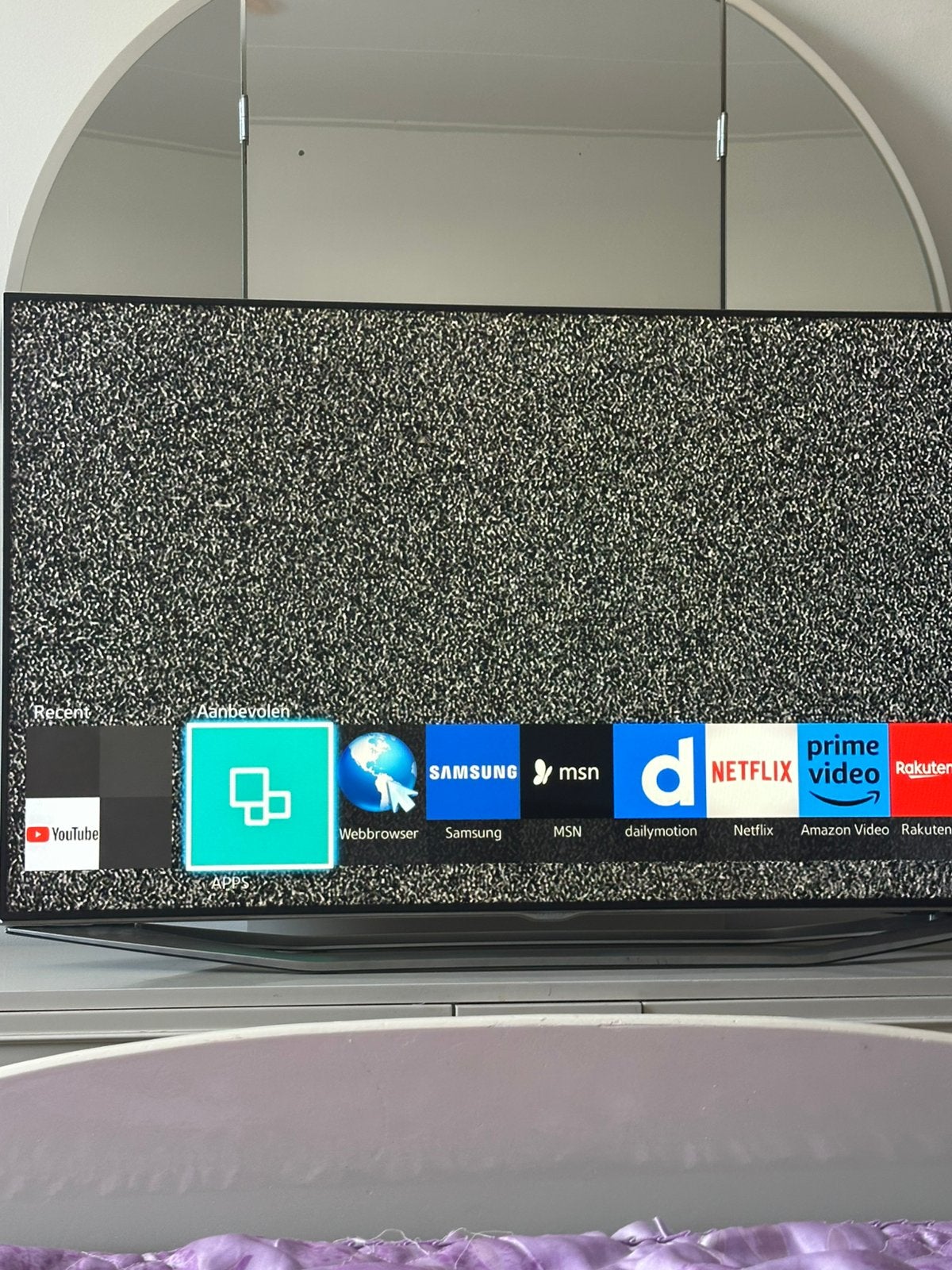 Samsung smart tv full HD 46 inch, Ophalen, Zo goed als nieuw, 100 Hz, Samsung