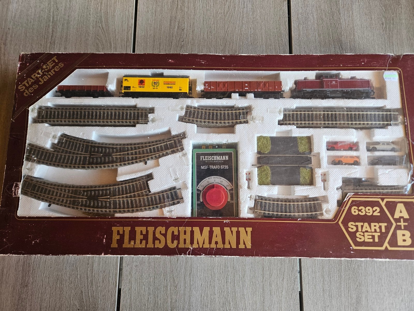Fleischmann Startset 6392 A+B - Treinset met Rails en Trafo, Gelijkstroom, Fleischmann, Ophalen of Verzenden, Gebruikt