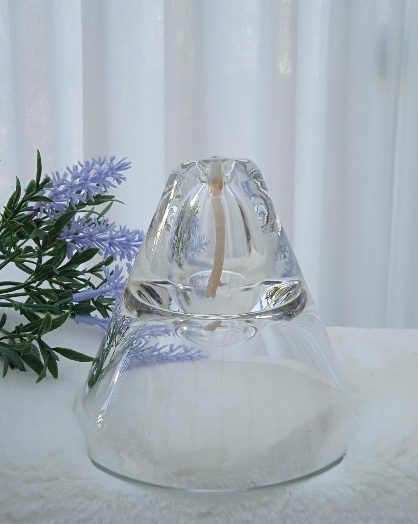 Decoratief olielampje van kristal 24% loodkristal, Antiek en Kunst, Antiek | Glas en Kristal, Ophalen of Verzenden