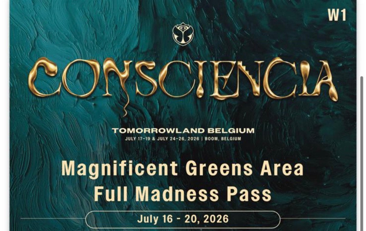 Tomorrowland W1 Full Madness Pass + Camping, Tickets en Kaartjes, Eén persoon, Ticket of Toegangskaart