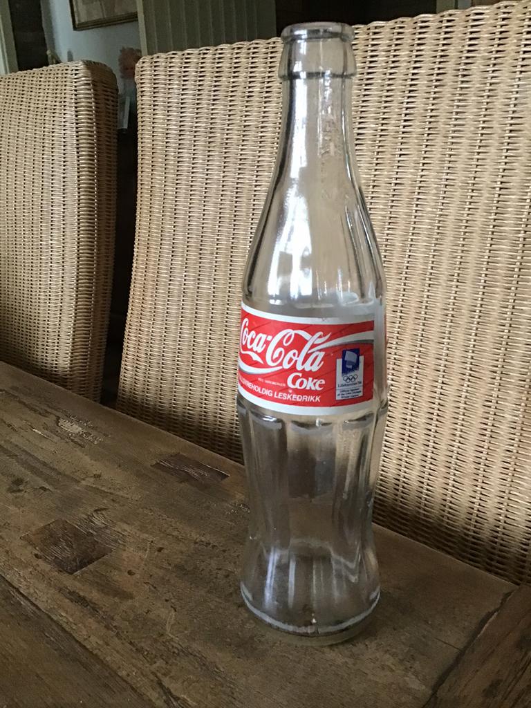Coca-Cola flesje Olympische Spelen 1994 Lillehammer, Ophalen of Verzenden, Gebruikt, Overige typen