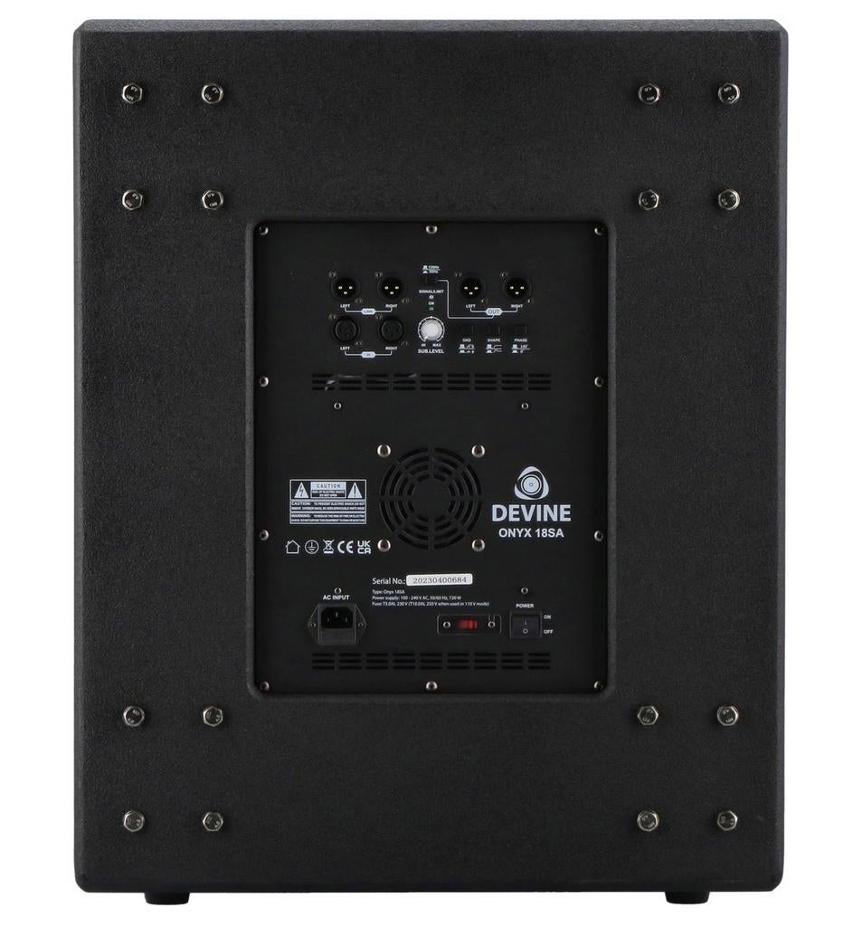 Devine Onyx 15A en 18SA PA-set - Zo goed als nieuw, Ophalen, Zo goed als nieuw, 1000 watt of meer, P.A.